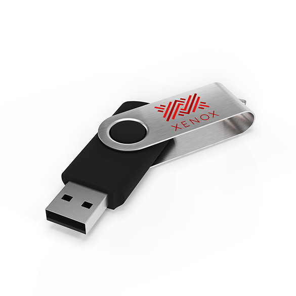 Clés USB Twister - Une bague pivotante à 360°, classique.